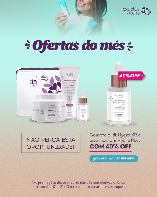Kit Promocional Outubro 2025 Facial Hydra Peel em dobro!
