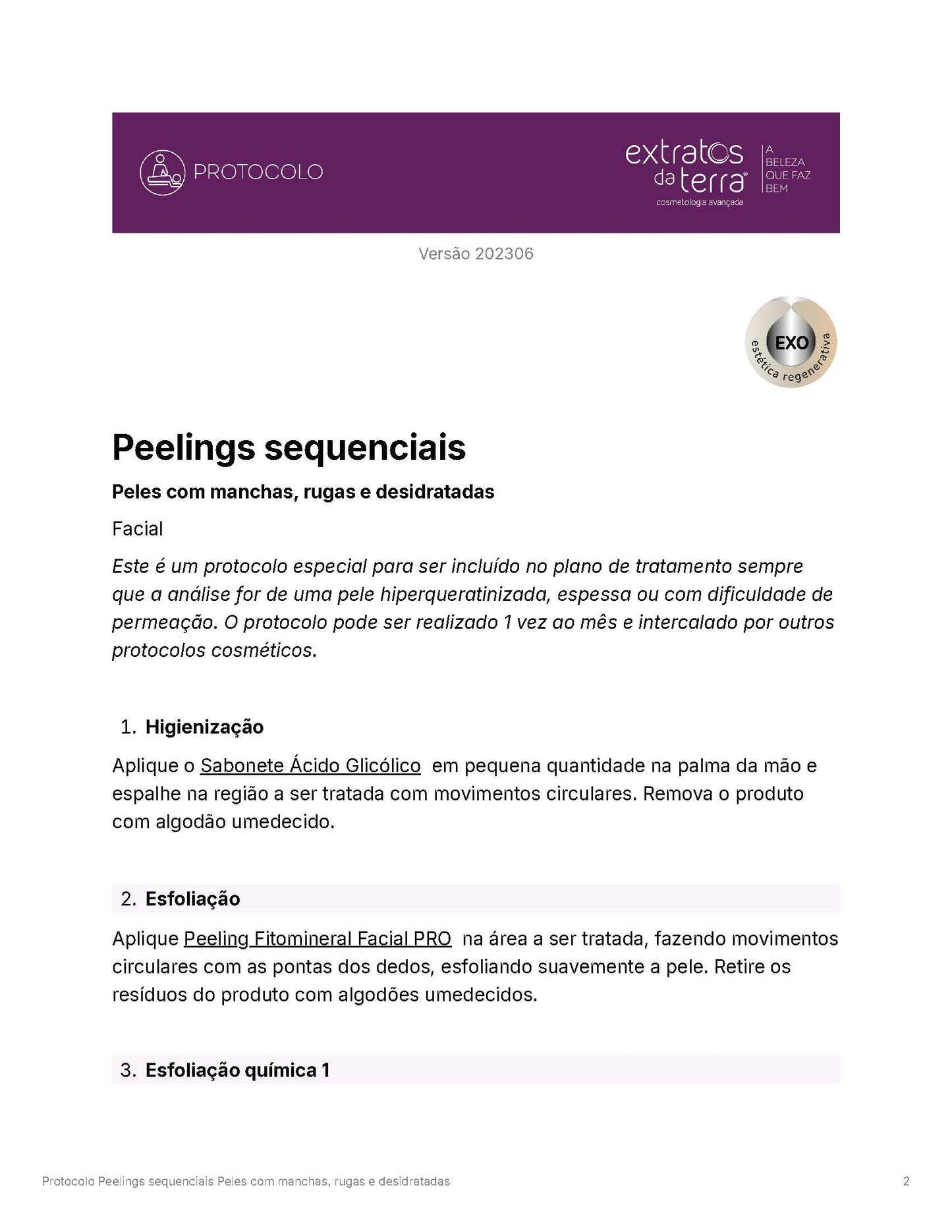 Kit Peeling Sequencial Profissional