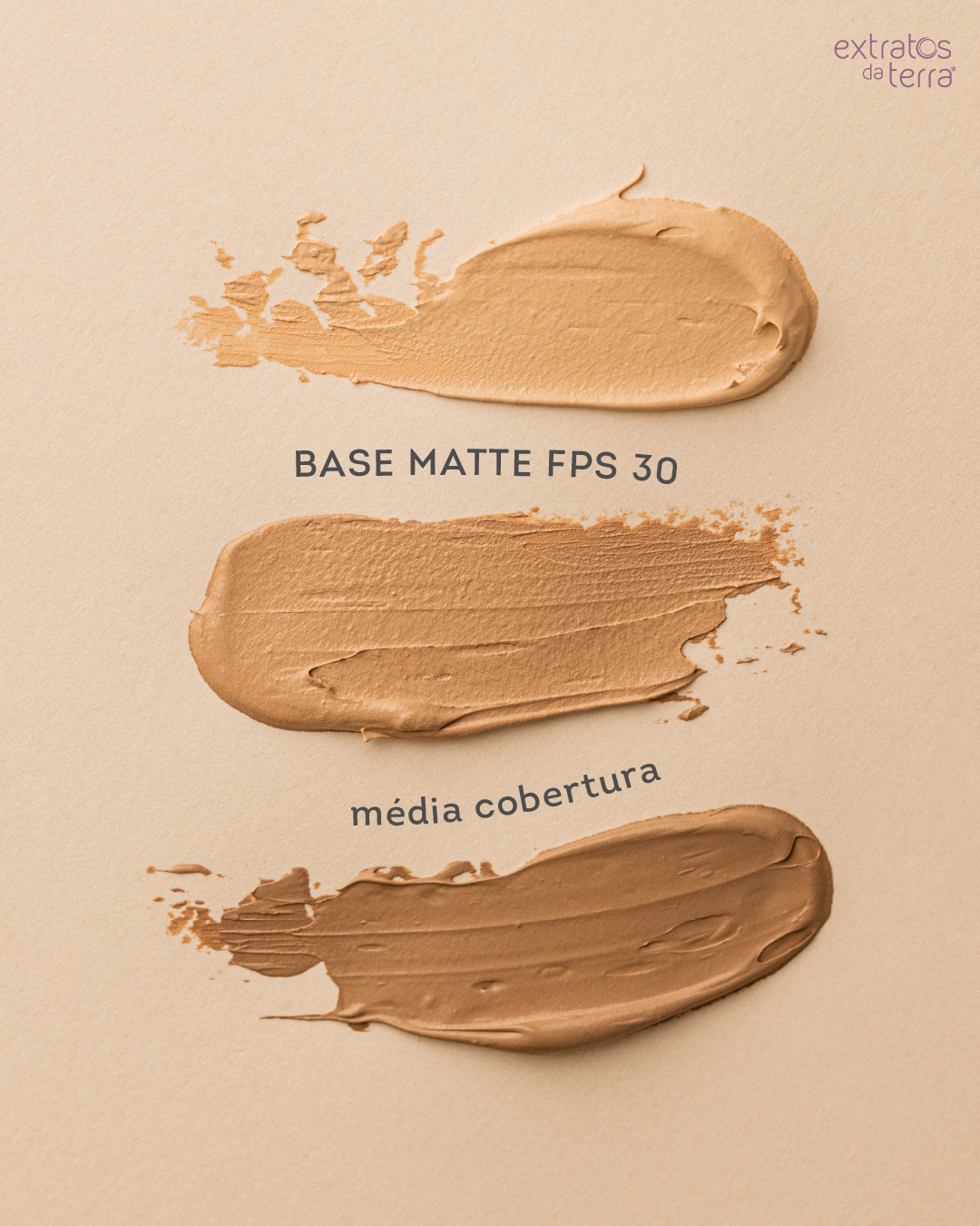 Base Matte FPS30 cor amêndoas