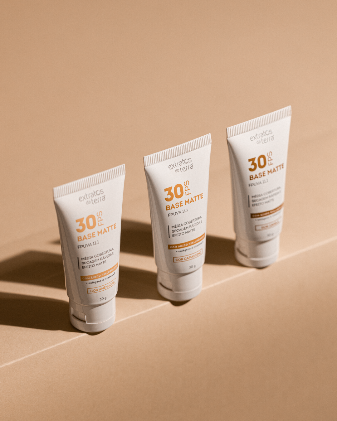 Base Matte FPS30 cor capuccino