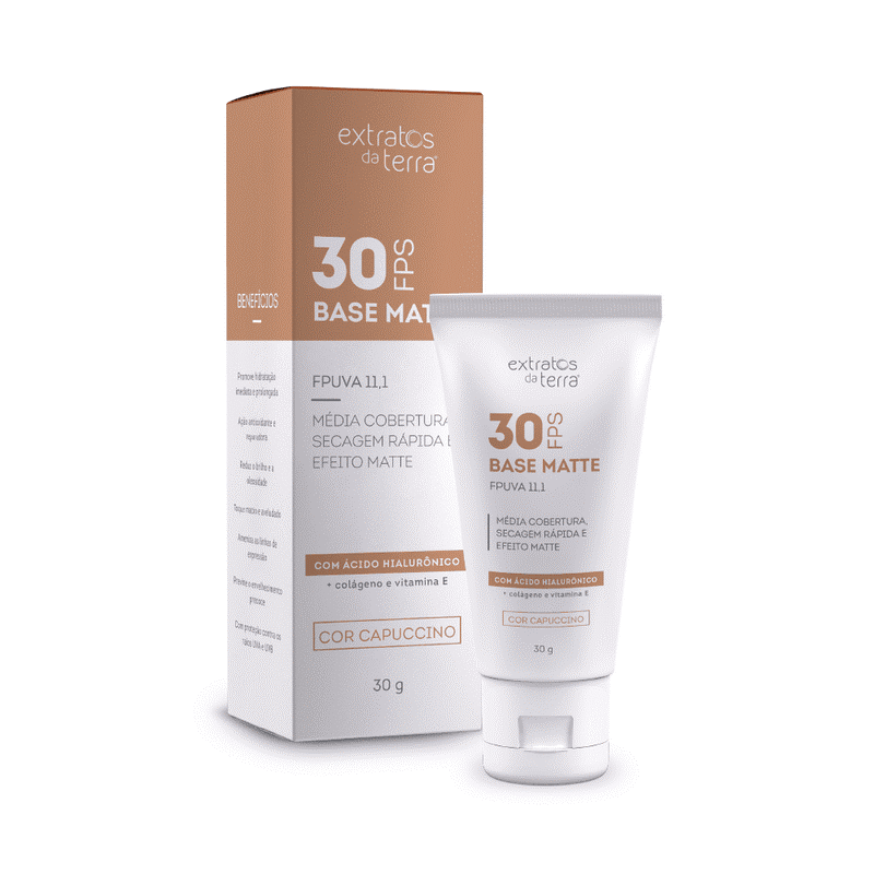 Base Matte FPS30 cor capuccino
