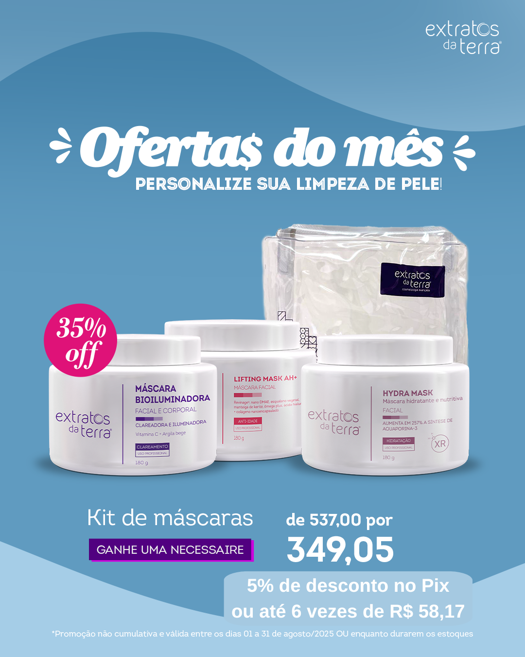Kit Máscaras Faciais