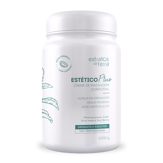 Creme de Massagem Drenante e Redutor Estético Plus 1000g