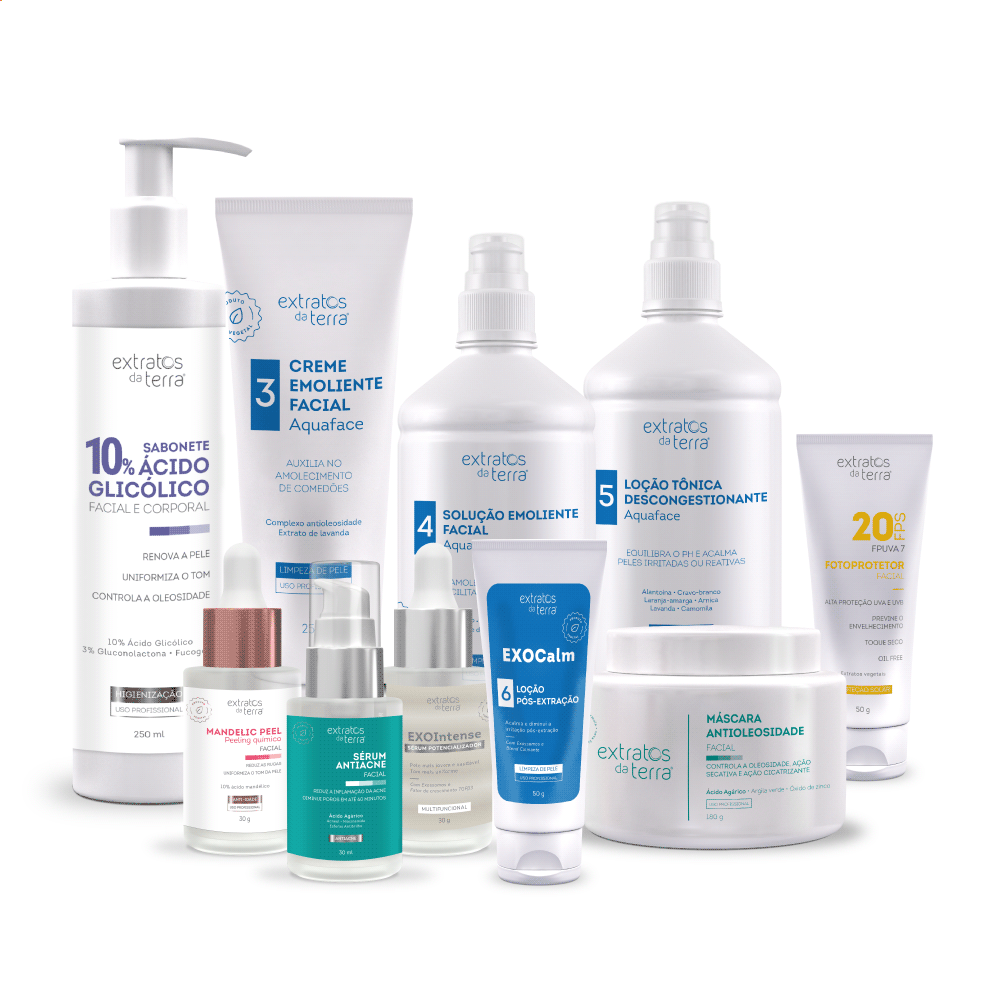 Kit para Limpeza de Pele Acneica