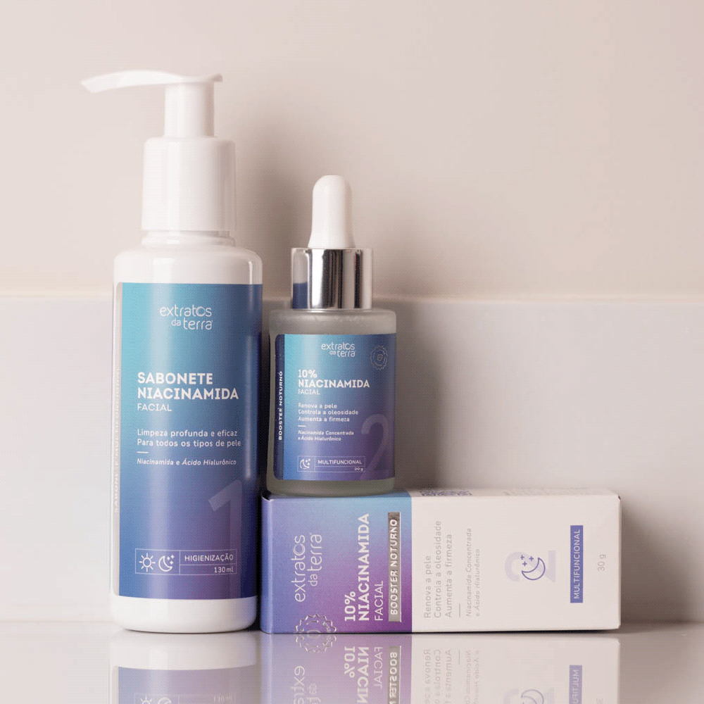 Kit Skincare Noturno Niacinamida