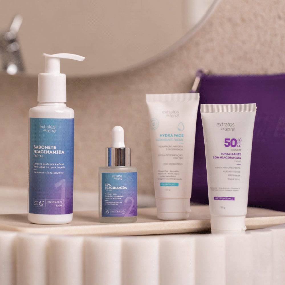 Kit Skincare Dia & Noite com Niacinamida