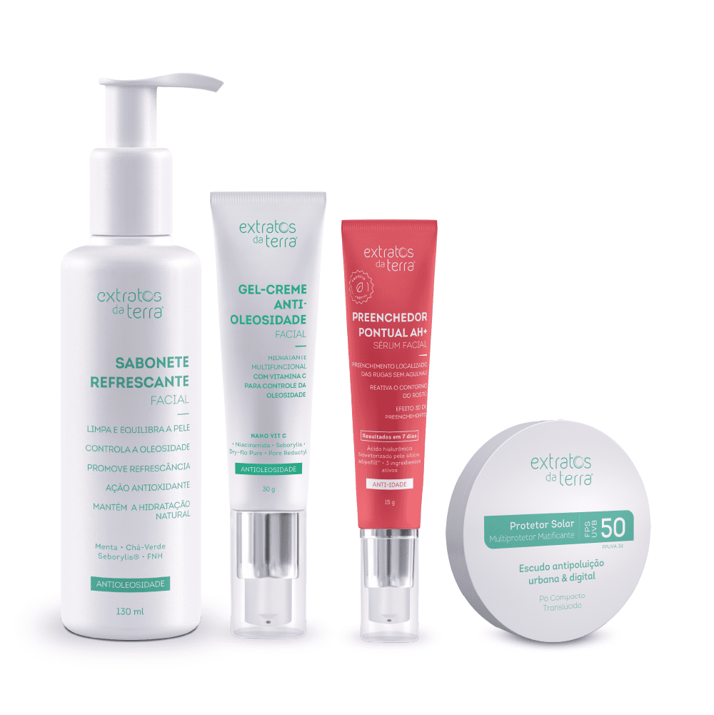 Kit Skin Care pele oleosa