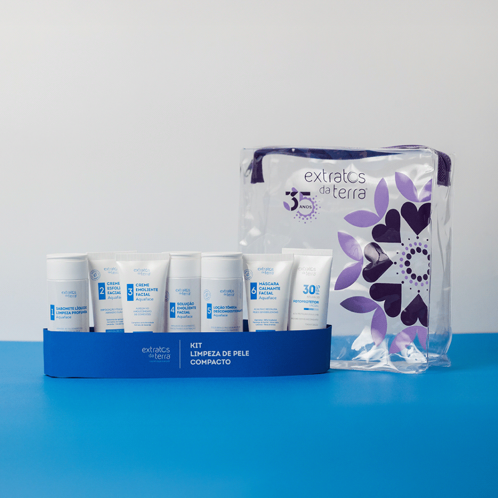 Kit para Limpeza de Pele Profissional Compacto