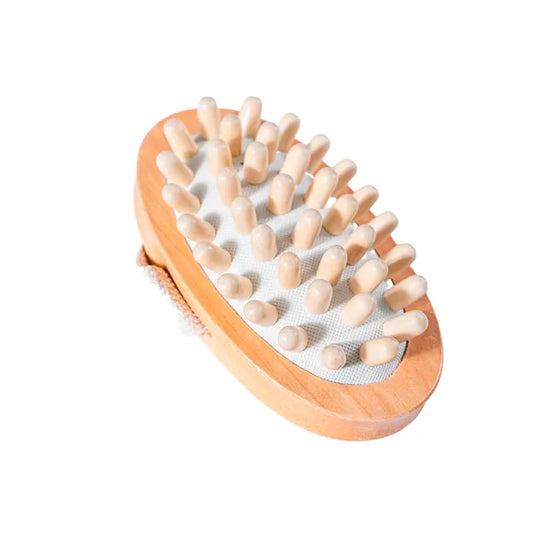 Massageador com Cerdas de Madeira