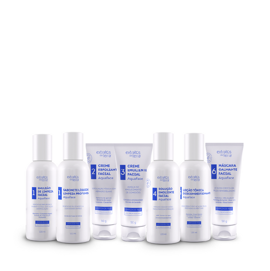 MINI KIT para Limpeza de Pele Profissional - Aquaface Completo
