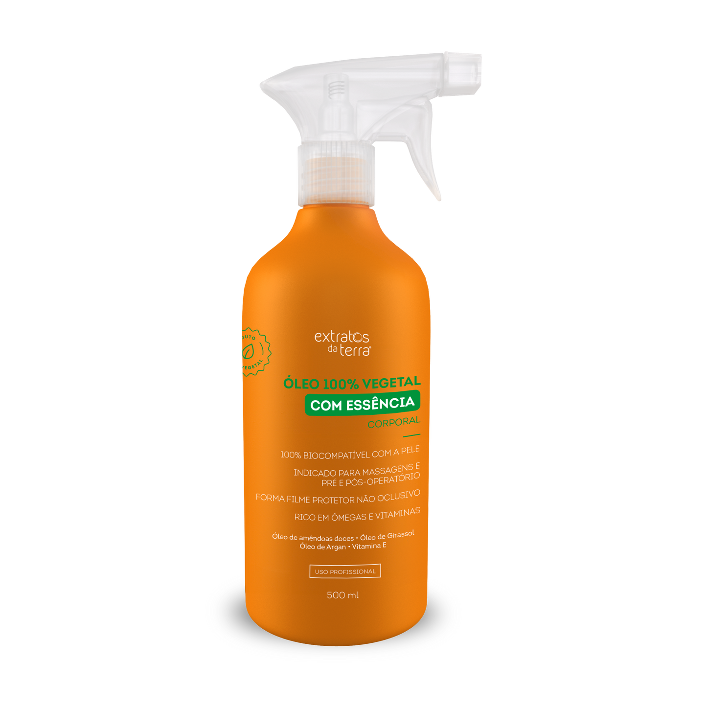 Oleo 100% Vegetal com Essencia- 500 ml