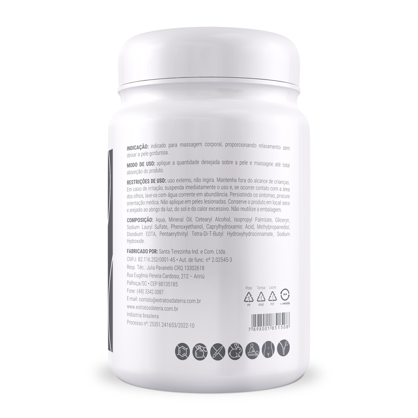 Creme de Massagem Corporal Relax Neutro- 1000 g