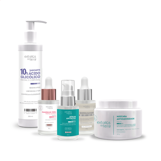 Kit profissional para tratamento de acne