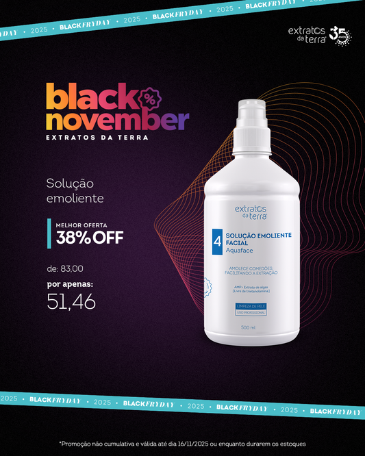 Limpeza de Pele - Passo 4 - Solucao Emoliente Aquaface - 500 mL