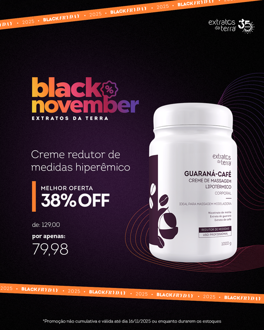 Creme de Massagem Liportermico Guarana-Cafe 1000g