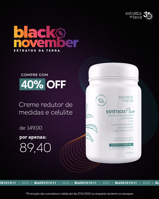 Creme de Massagem Drenante e Redutor Estético Plus 1000g
