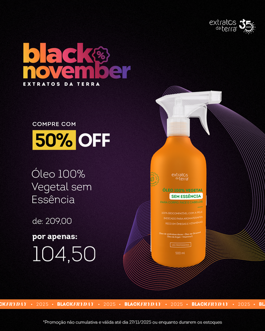 Oleo 100% Vegetal com Essencia- 500 ml