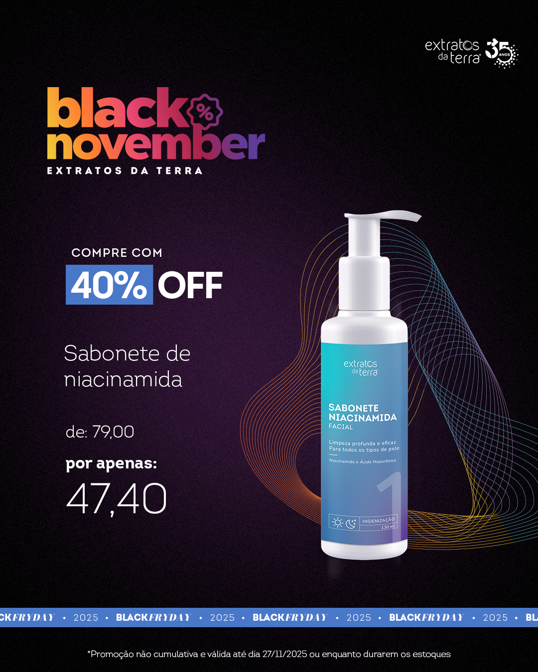 Sabonete Niacinamida Facial 130ml