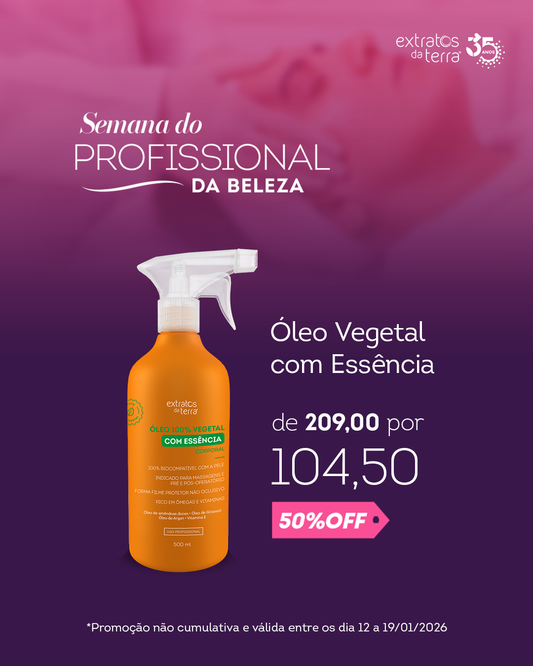 Oleo 100% Vegetal com Essencia- 500 ml