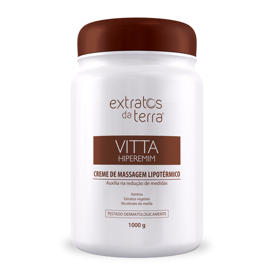 Creme de Massagem Lipotermico Vitta Hiperemim - 1000 g