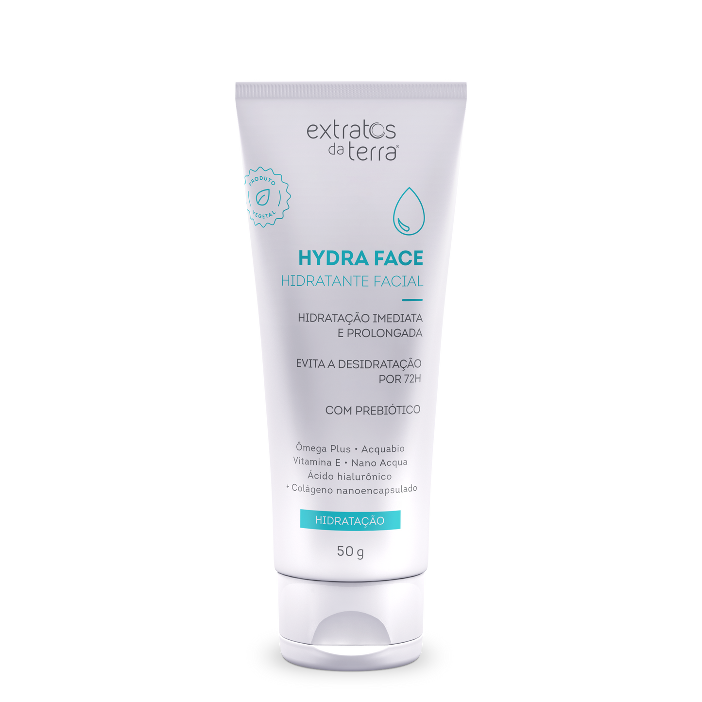 Hydra Face - Hidratante facial com Ácido Hialurônico - 50 g