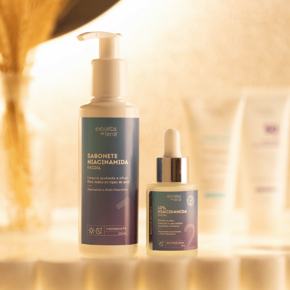 Kit Skincare Dia & Noite com Niacinamida