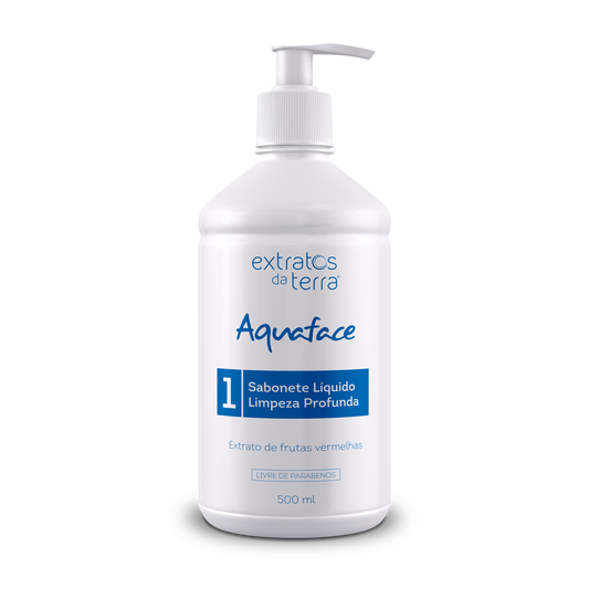 Limpeza de Pele - Passo 1 - Sabonete Limpeza Profunda Aquaface - 500 mL