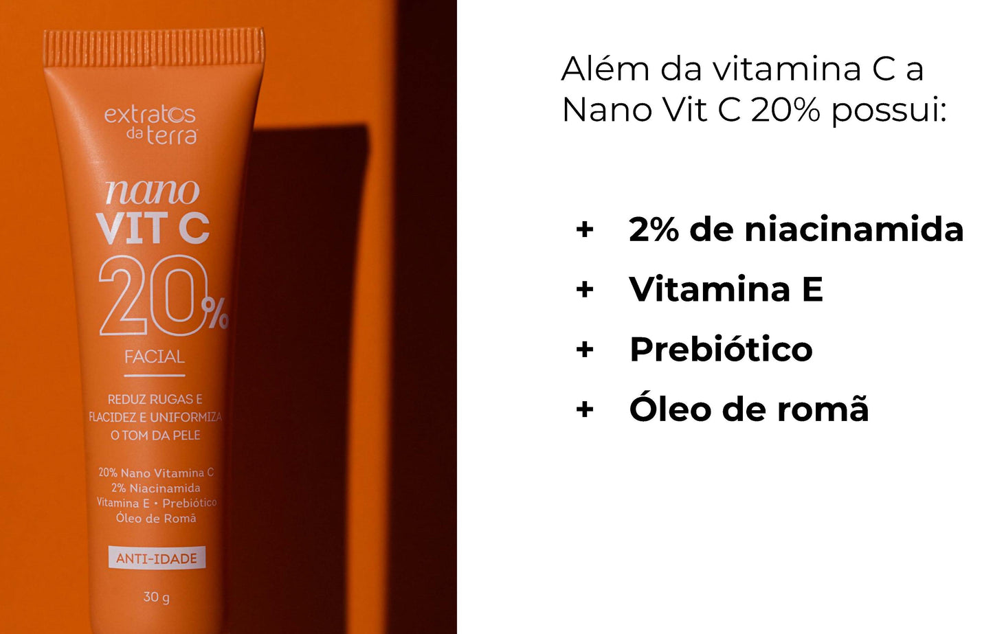 Nano Vit C 20% Extratos da Terra