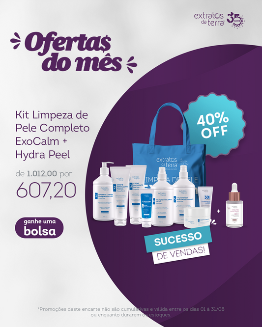 Kit para Limpeza de Pele REGENERATIVA - Com EXOCalm e HYDRA PEEL
