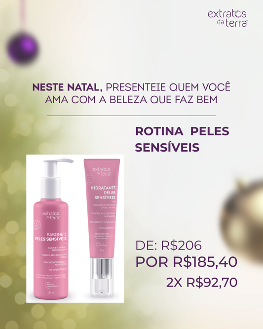 Kit para o tratamento da rosácea e pele sensível