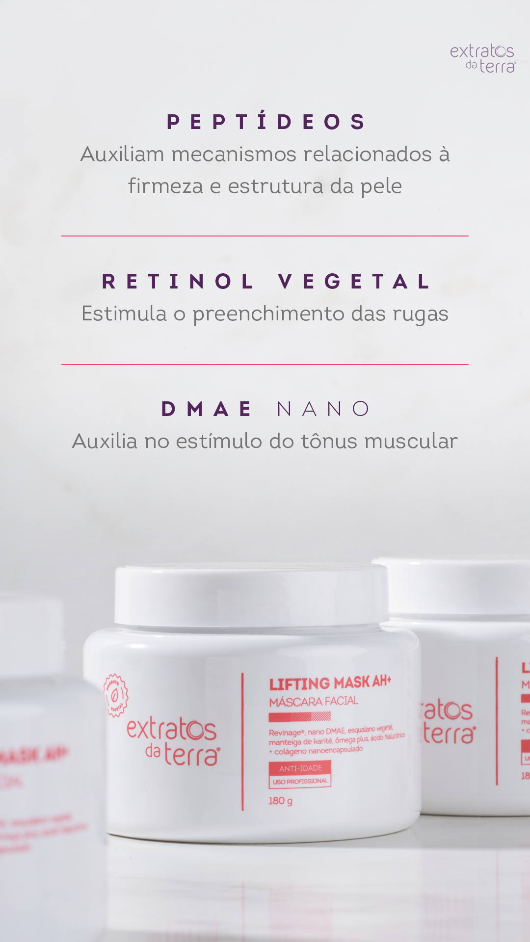 Lifting Mask AH+ Mascara Facial - 180 g