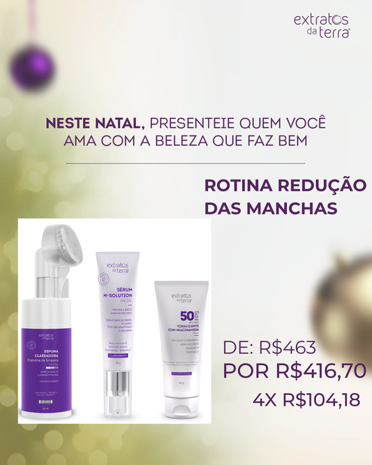 Rotina redução das manchas